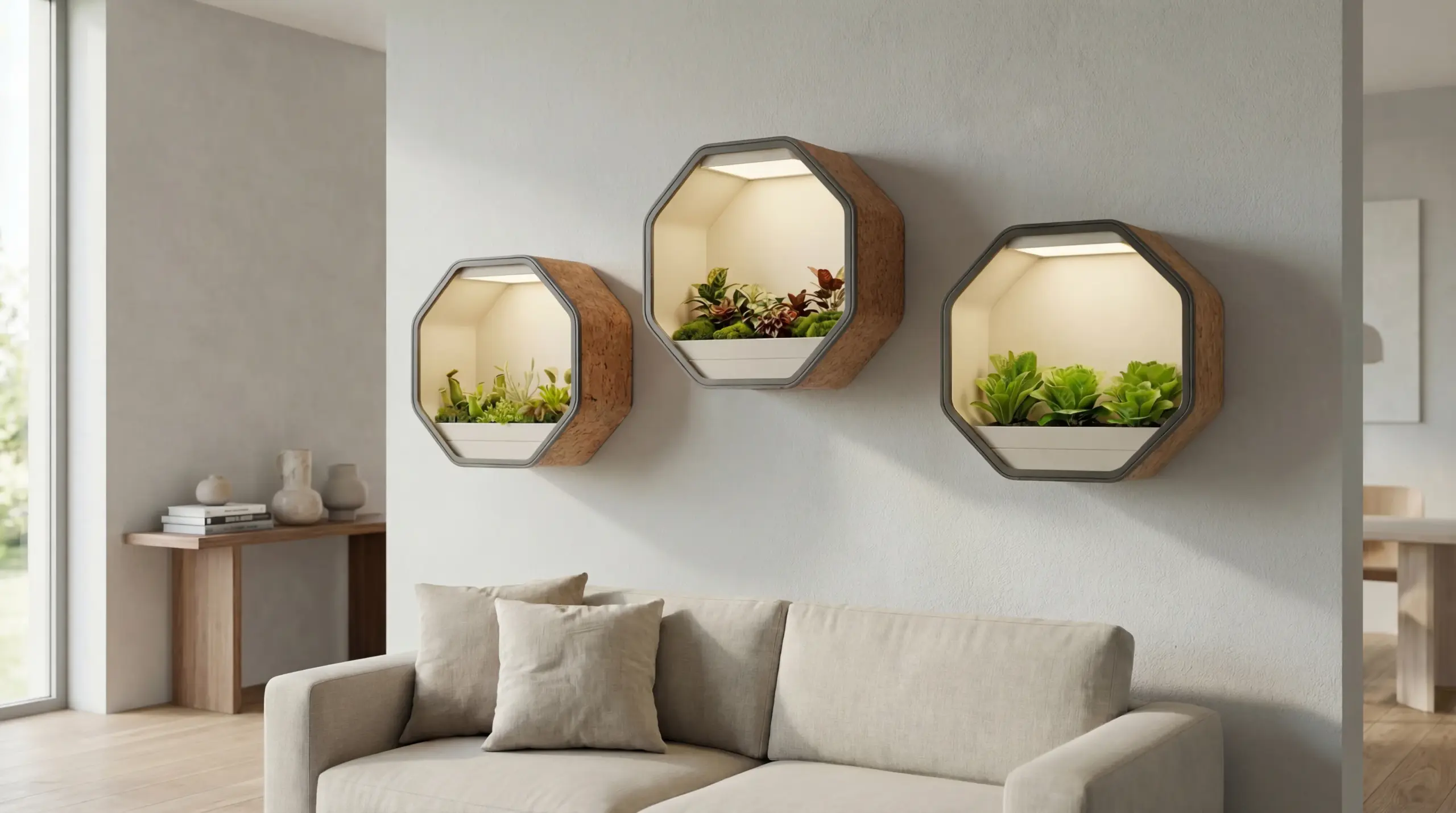 Living room with The Octagon